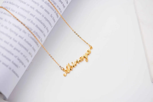 Full Silver Name Necklace - silver name necklace