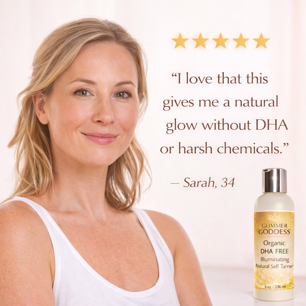 Organic DHA-Free Self Tanner – Natural Sun-Kissed Glow for Sensitive Skin