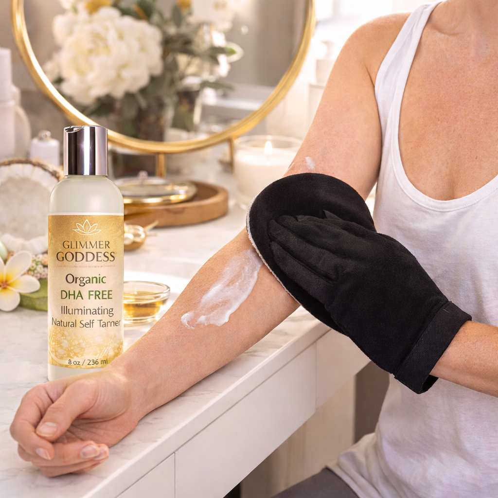 Organic DHA-Free Self Tanner – Natural Sun-Kissed Glow for Sensitive Skin
