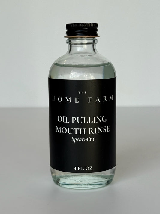 Spearmint Oil Pulling Mouthrinse
