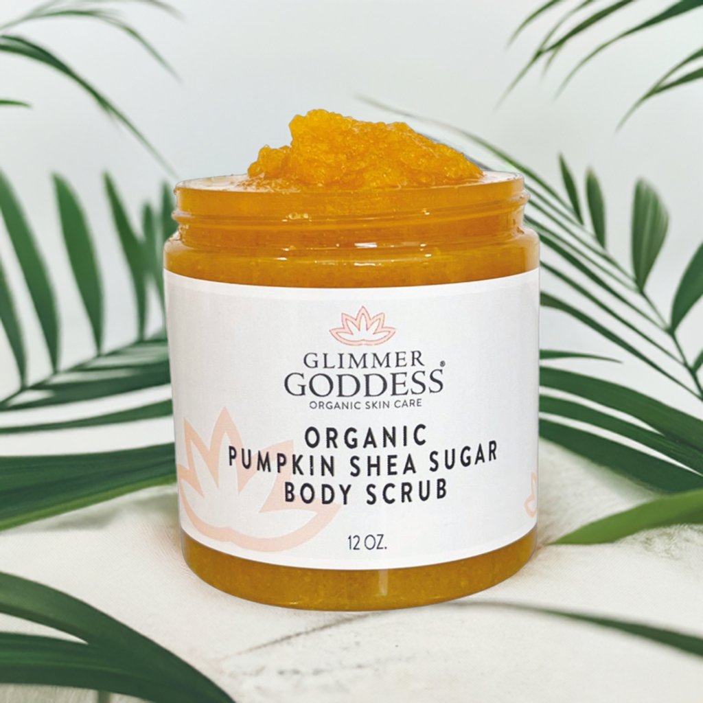Organic Pumpkin Shea Sugar Body Scrub – Fall Scented Exfoliator