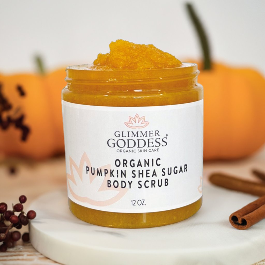 Organic Pumpkin Shea Sugar Body Scrub – Fall Scented Exfoliator
