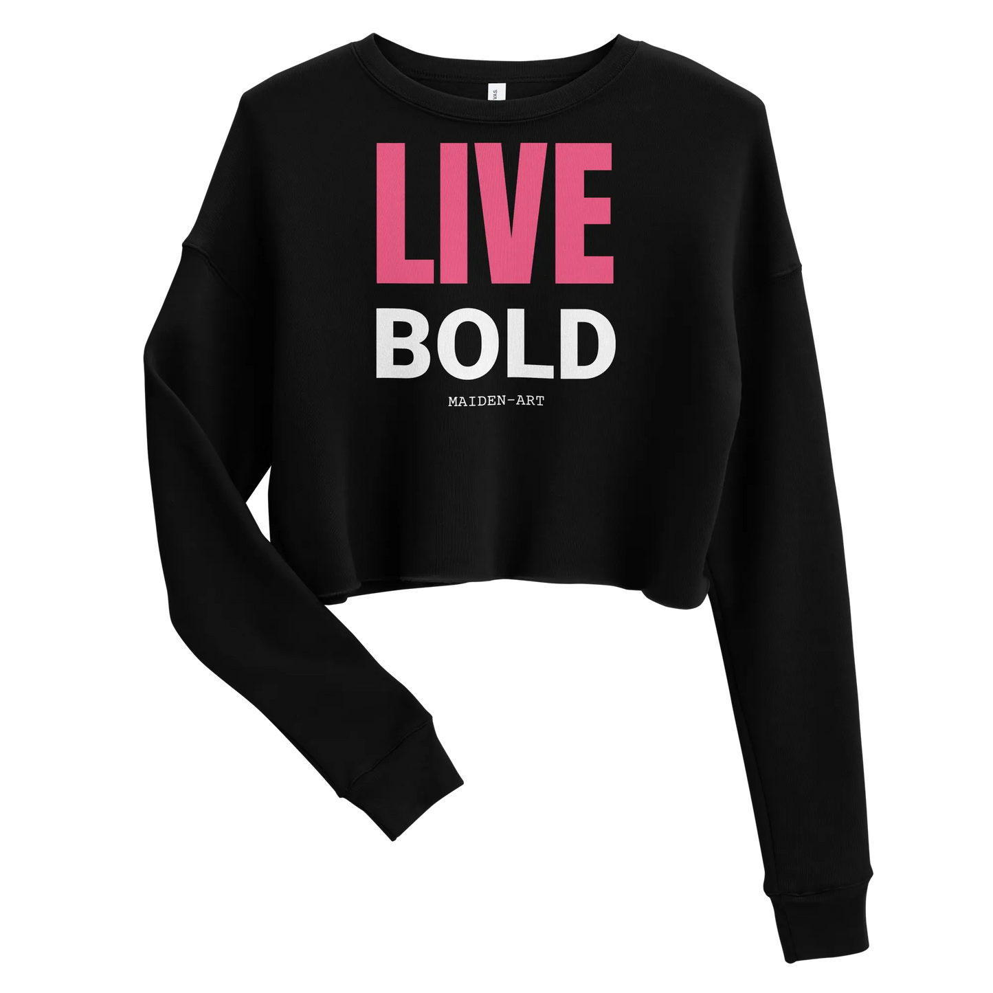 Live Bold Crop Sweatshirt - sweatshirt women